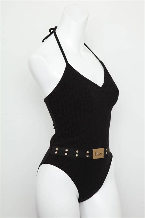 black dior swimsuit|Dior bathing suit bikini.